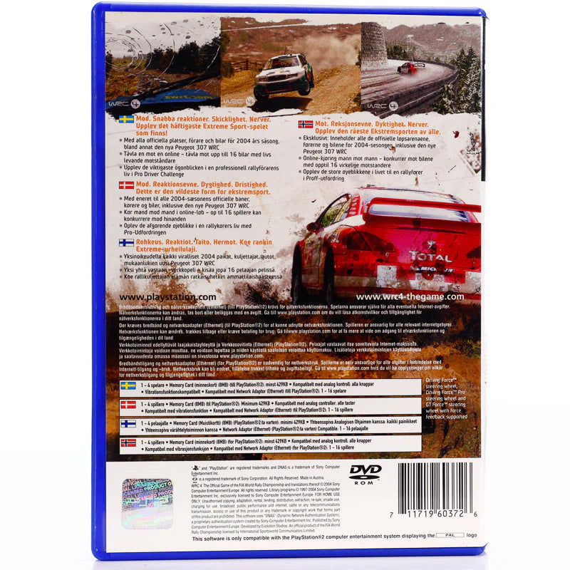 WRC 4: The Official Game of the FIA World Rally Championship - PS2