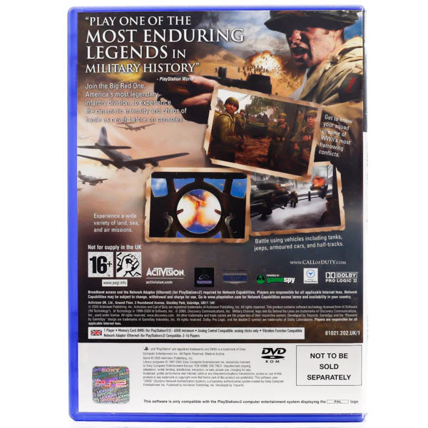 Call of Duty 2: Big Red One (CIB) - PS2