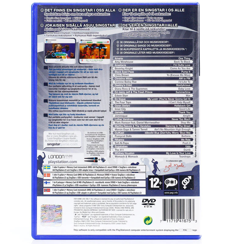 SingStar R&B -PS2