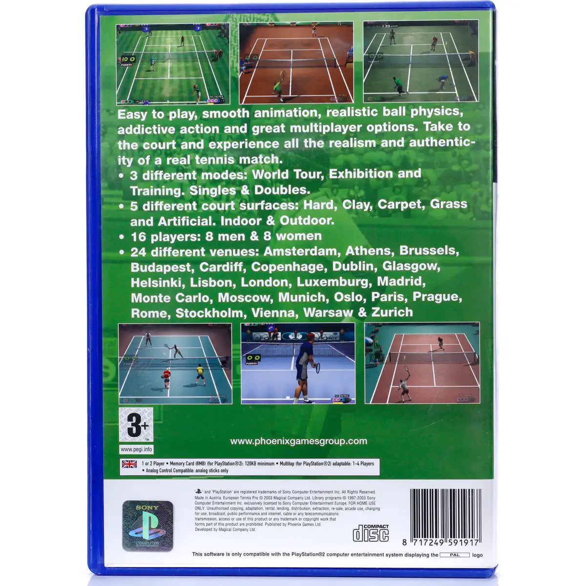 European Tennis Pro (CIB) - PS2