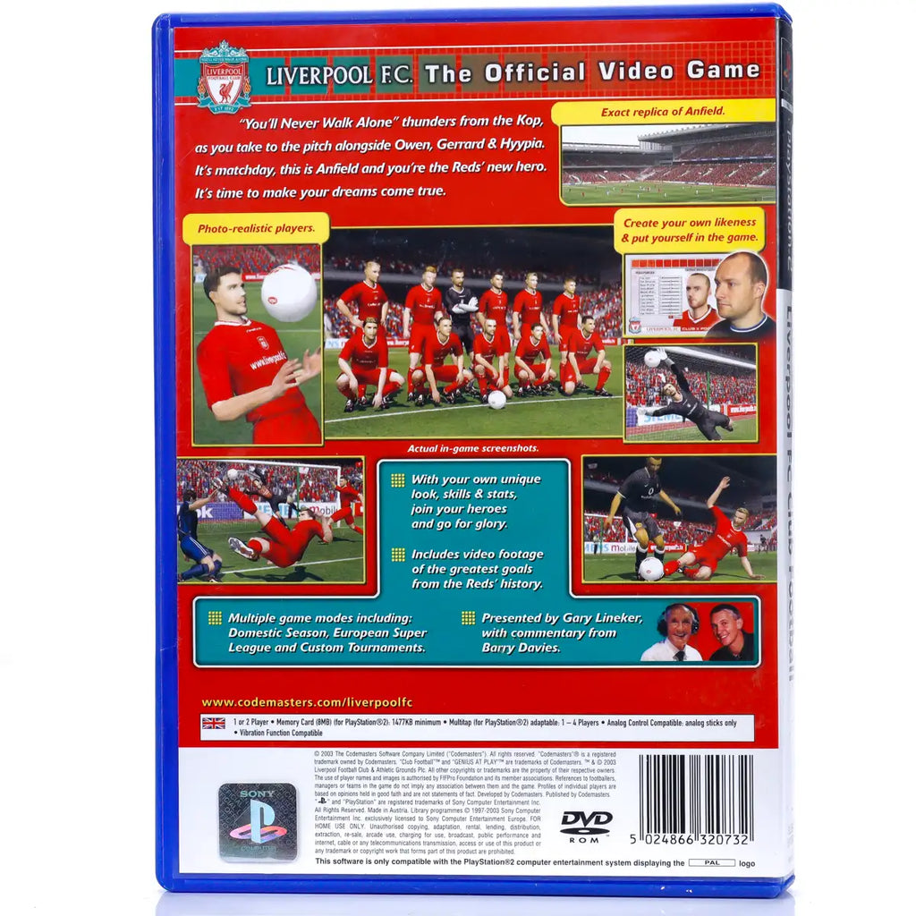 Liverpool FC Club Football - (mangler manual)PS2