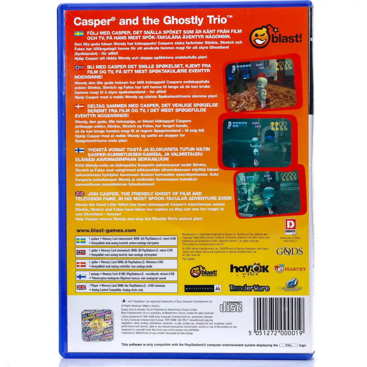 Casper and the Ghostly Trio (CIB) - PS2