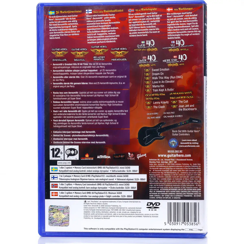 Guitar Hero: Aerosmith - PS2