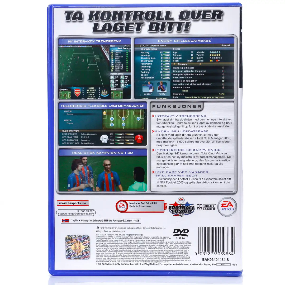 Total Club Manager 2005 - PS2