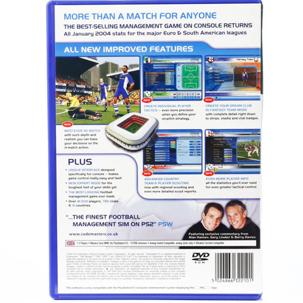 LMA Manager 2004 - PS2