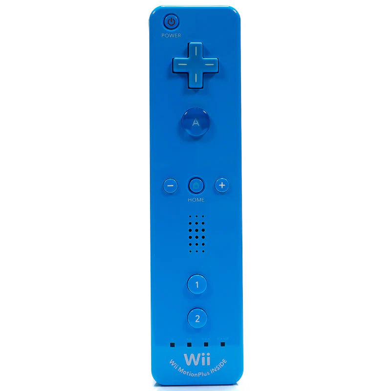 Original Nintendo Wii Motion Remote Plus (Blå / Turkis) - Wii Tilbehør