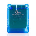 Original 8MB Minnekort Clear Blue - Playstation 2 (PS2)