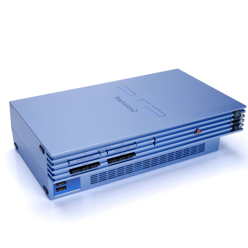 Sony PlayStation 2 Bakoverkompatibel Aqua Blue Konsoll - Kun Konsoll - PS2