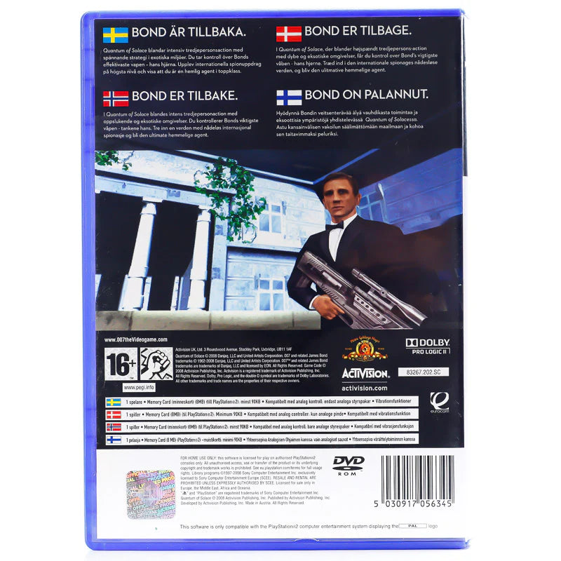 James Bond 007: Quantum of Solace - PS2