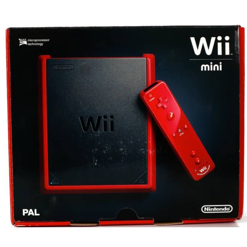 Nintendo Wii Mini Rød Konsoll pakke - I Eske