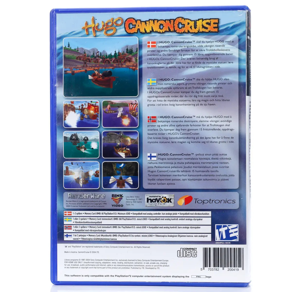 Agent Hugo: Cannon Cruise - PS2