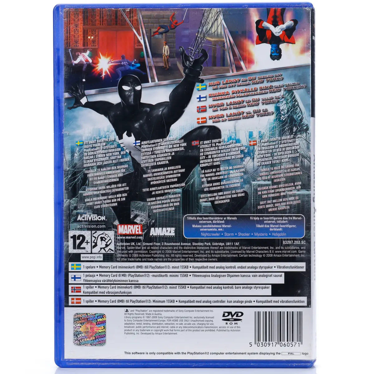 Spider-Man: Web of Shadows (Amazing Allies Edition) - PS2