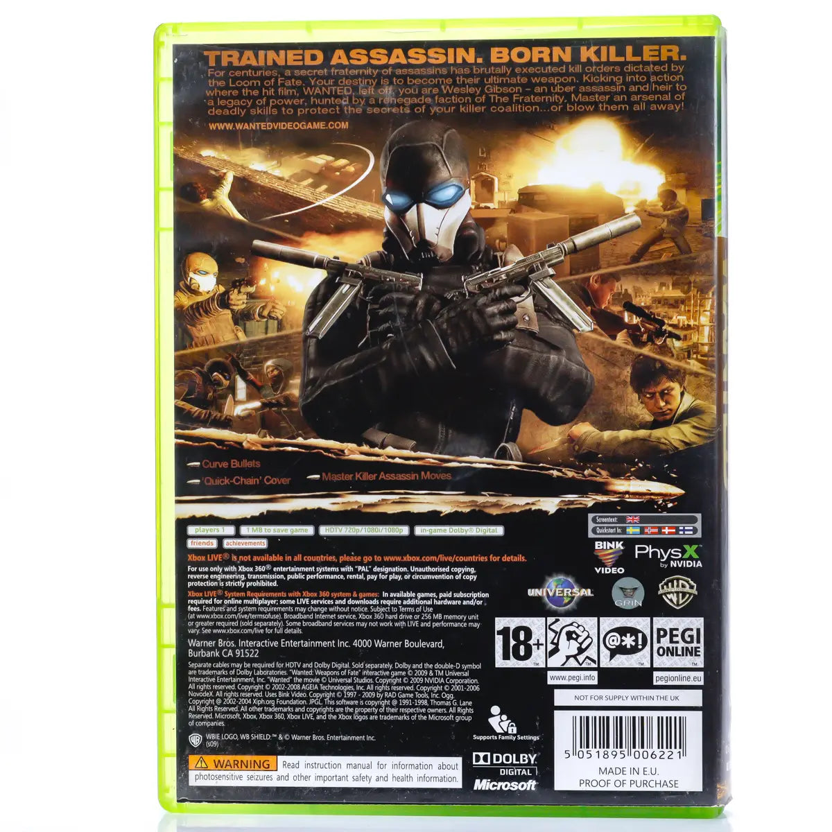Wanted: Weapons of Fate - Xbox 360