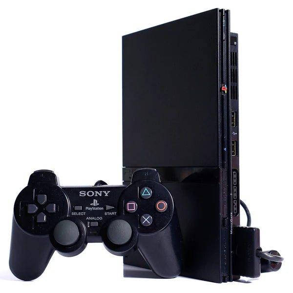 Sony Playstation 2 Slim Svart maskin Pakke (PS2)