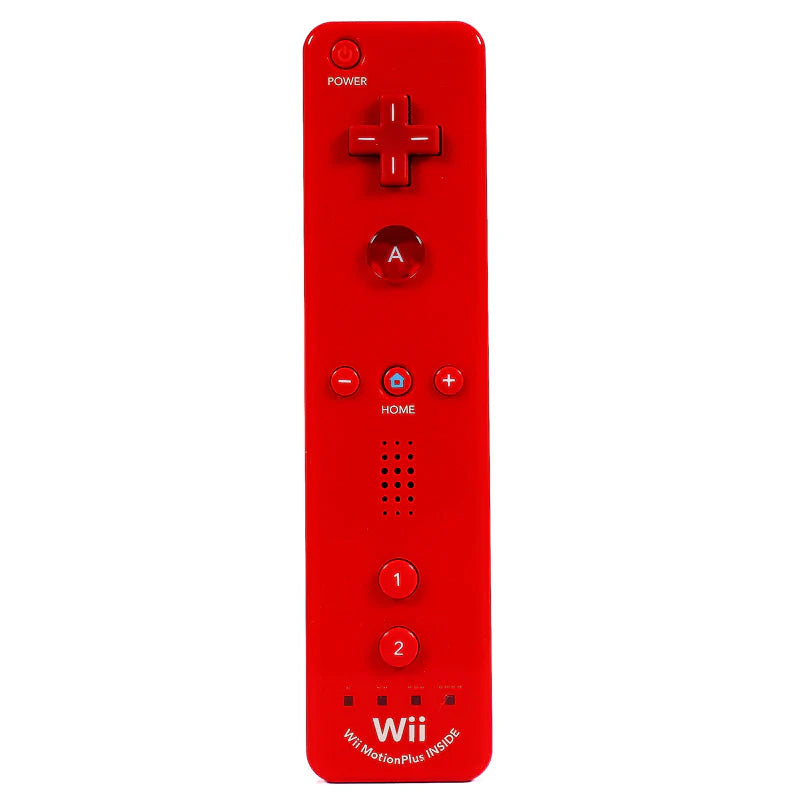 Wii Remote - Rød med Motion Plus Inside