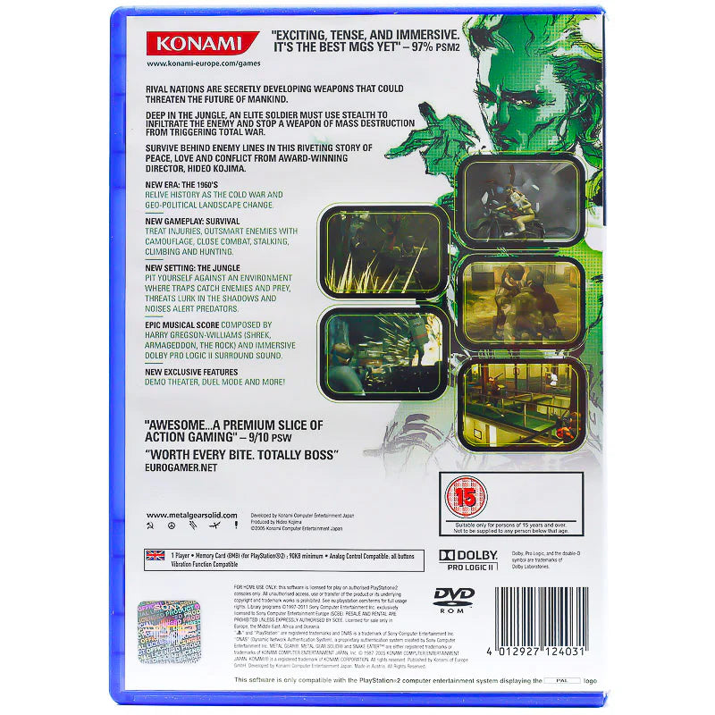 Metal Gear Solid 3: Snake Eater - PS2
