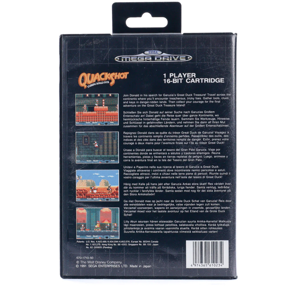 QuackShot Starring Donald Duck - Sega Mega Drive (uten manual)