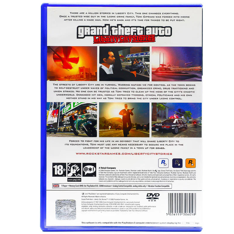 Grand Theft Auto: Liberty City Stories(mangler manual) - PS2