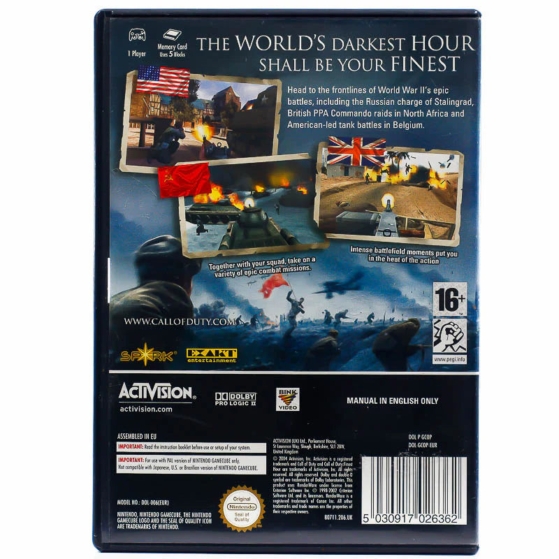 Call of Duty: Finest Hour - GameCube