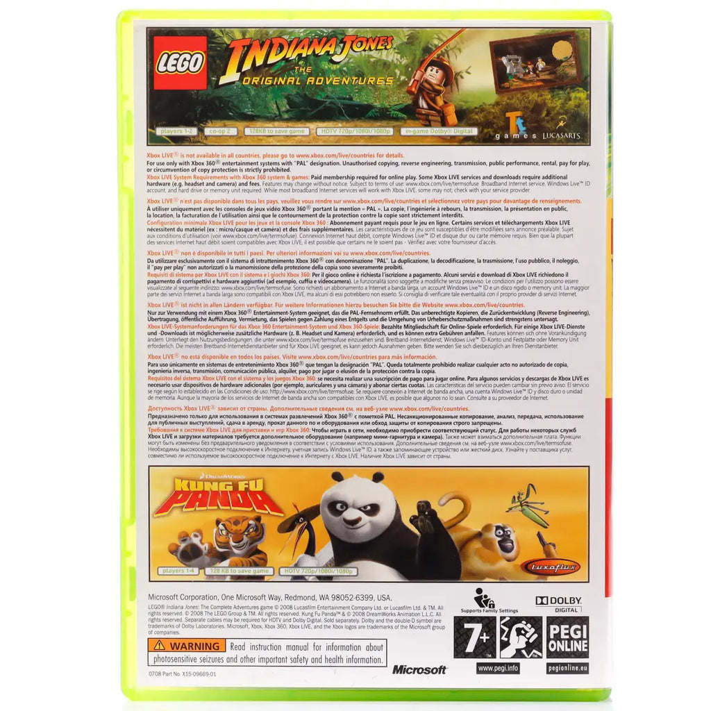 LEGO Indiana Jones & Kung Fu Panda Double Pack - Xbox 360