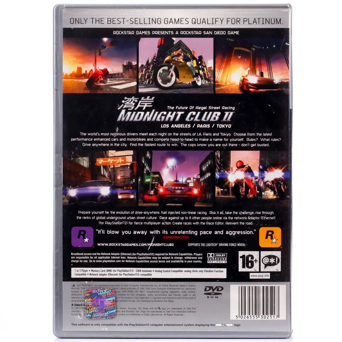 Midnight Club Street Racing Platinum - PS2