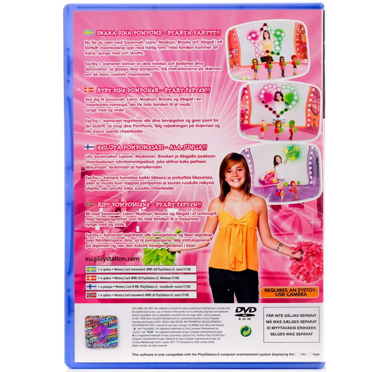 EyeToy: Play PomPom Party (CIB) - PS2