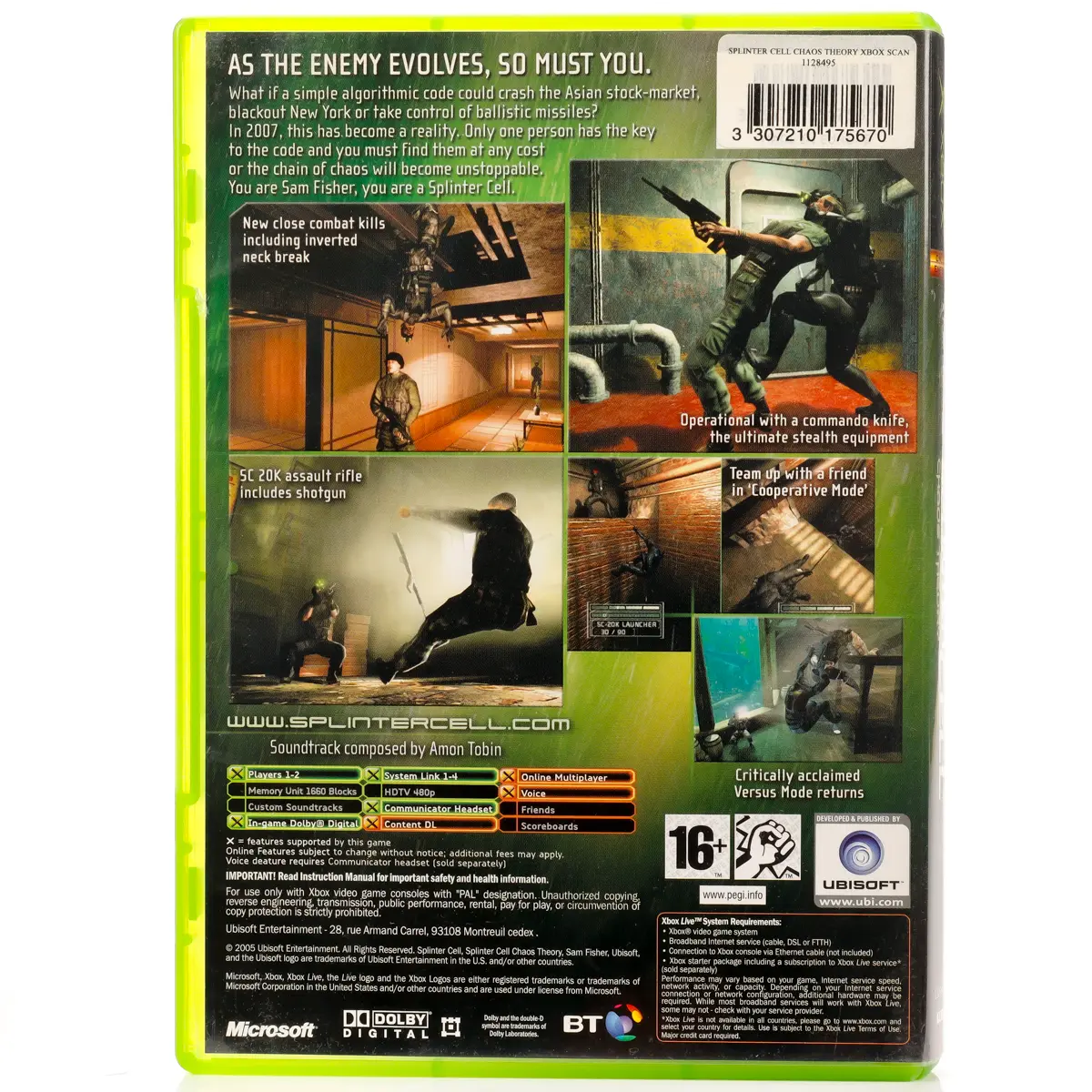 Tom Clancy's Splinter Cell: Chaos Theory - Xbox
