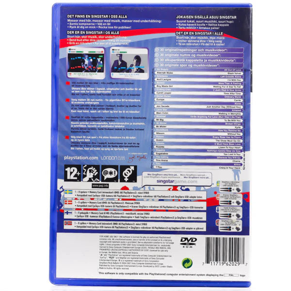SingStar Rock Ballads - PS2