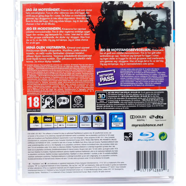 Resistance 3 -(støtter PS Move)