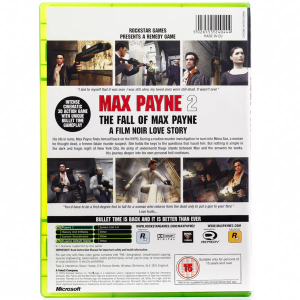Max Payne 2: The Fall of Max Payne - Xbox