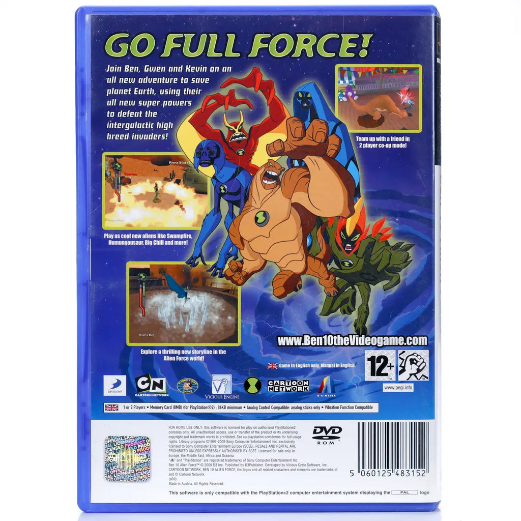Ben 10 Alien Force (CIB) - PS2