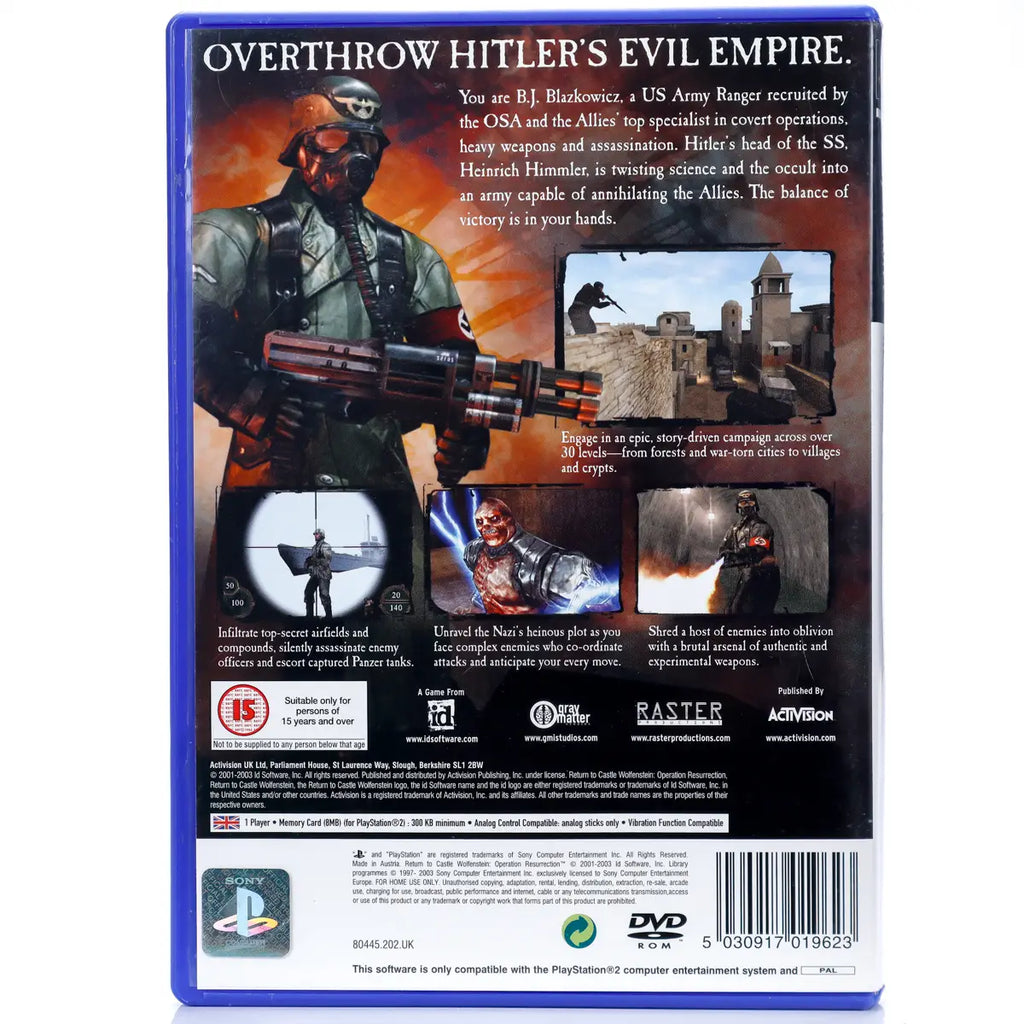 Return to Castle Wolfenstein: Operation Resurrection - PS2