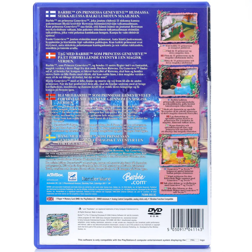 Barbie in the 12 Dancing Princesses (CIB) - PS2