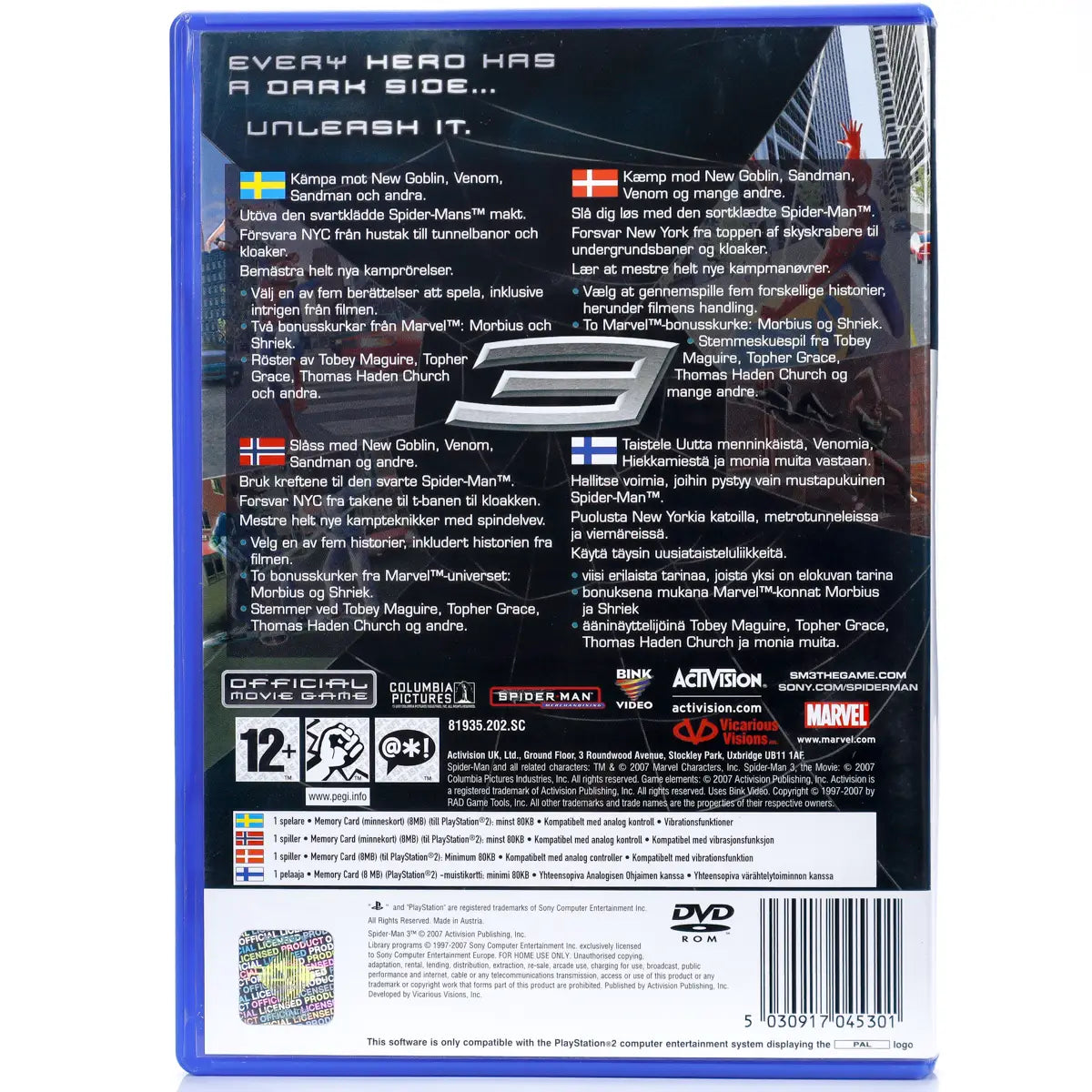 Spider-Man 3 (Special Edition) - PS2