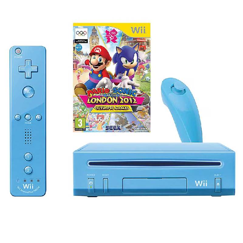 Nintendo Wii Startpakke - Blå London Edition - Komplett Sett