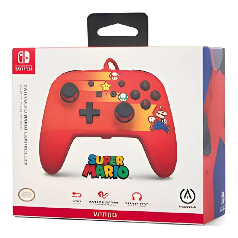 PowerA Enhanced Wired Controller for Nintendo Switch - Speedster Mario
