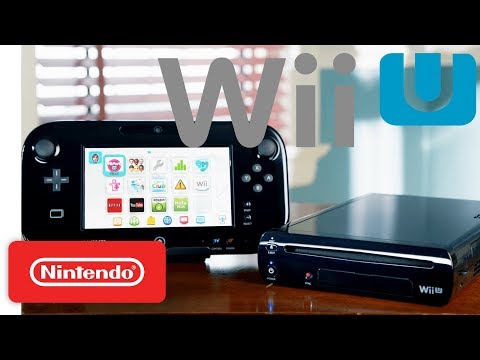 Nintendo Wii U konsoll med GamePad og kabler