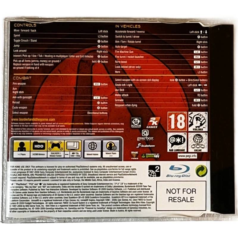 Borderlands 2 – PS3 Promo / Not for Resale
