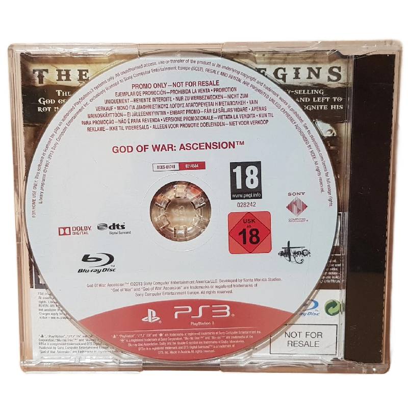 God of War: Ascension – PS3 Promo / Not for Resale