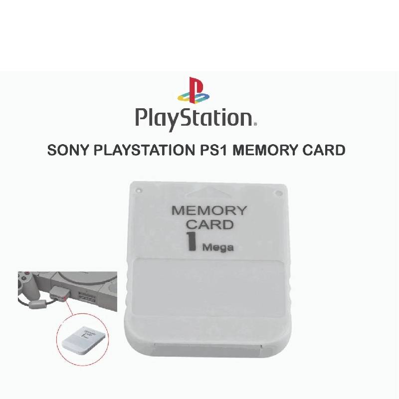3-parts PS1 Memory Card 1MB - PS1