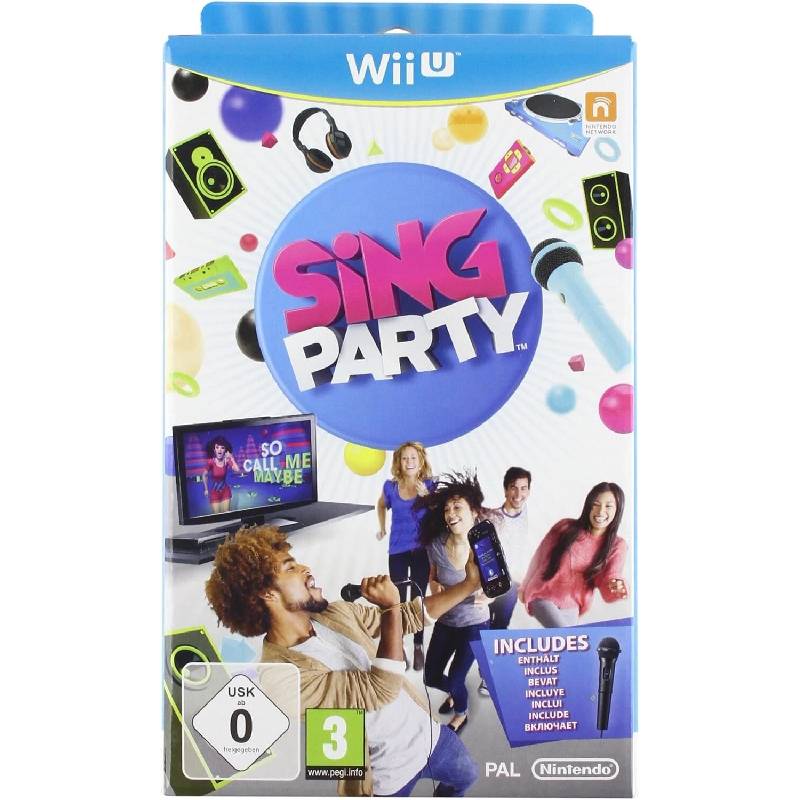 Wii Sing Party Big Pack med Spill og Mikrofon i Eske