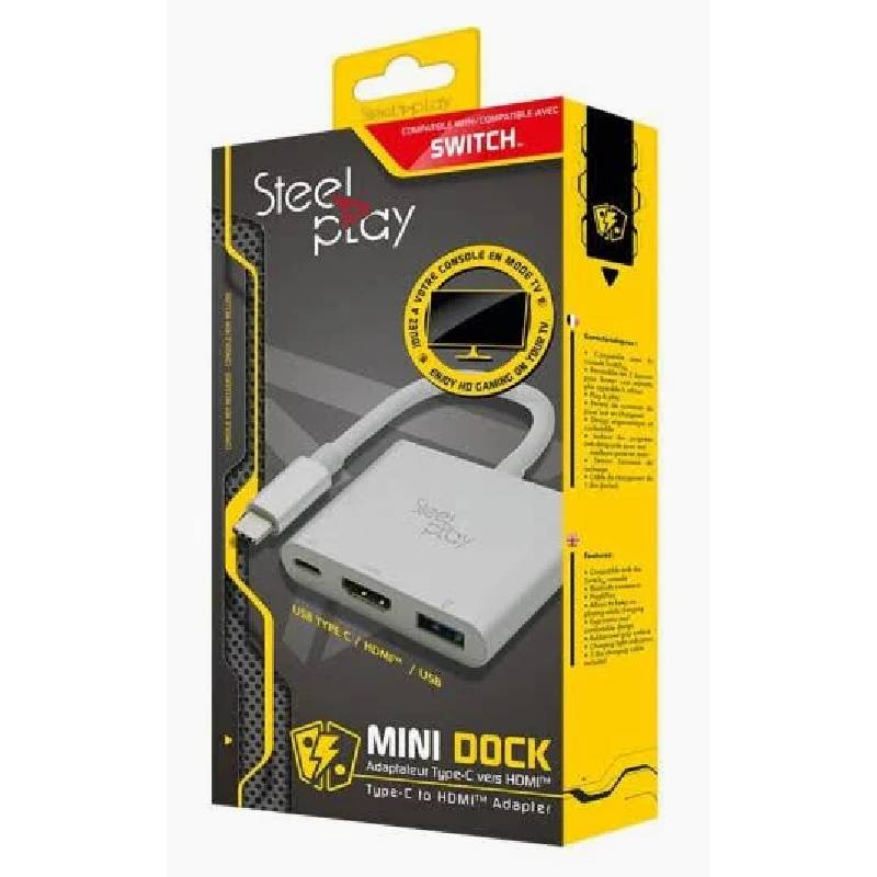 Steelplay Mini Dock - USB-C/HDMI Adapter (Switch/Mac)