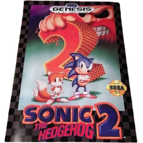 Sonic the Hedgehog 2 - Uten manual i Genesis-boks (Sega Mega Drive)